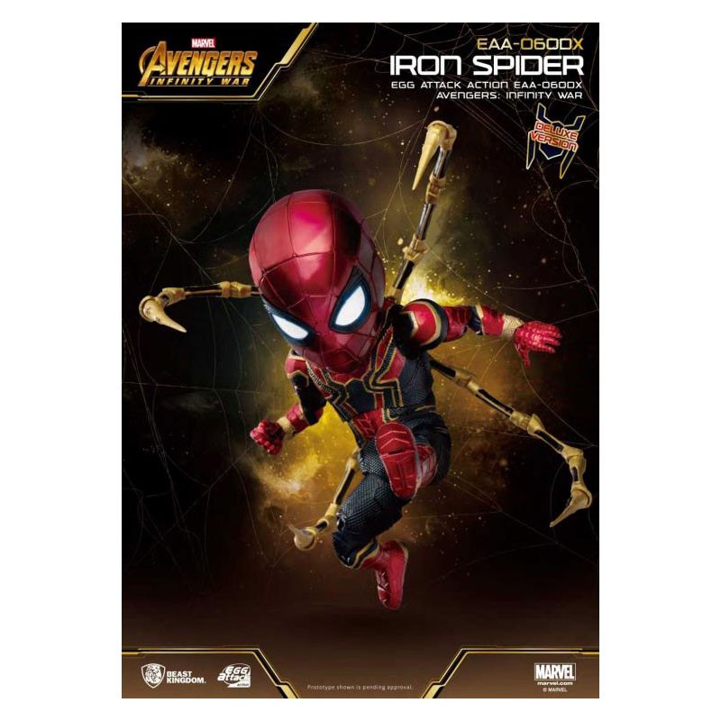 MARVEL - Figurine Iron Spider Egg Attack (Deluxe Version) 16 cm - Le
