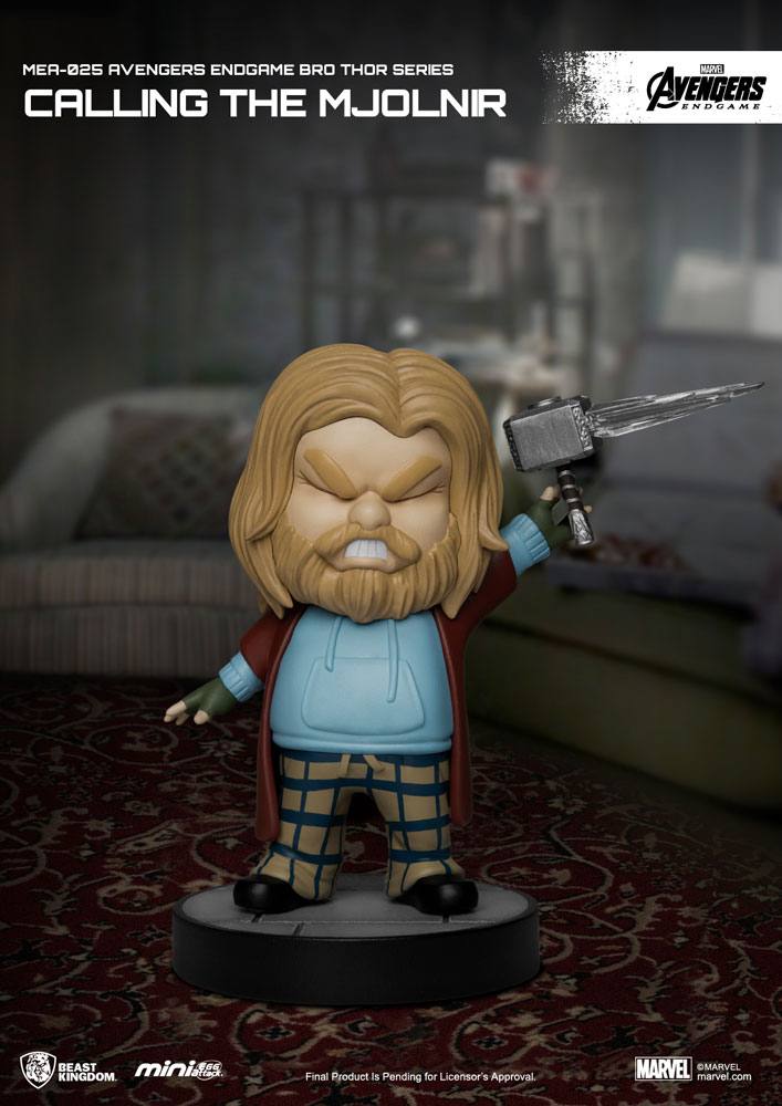 MARVEL - Figurine Thor avec Mjölnir (Bro Series) Mini Egg Attack Avengers Endgame 8 cm