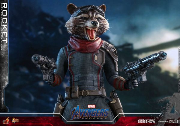 MARVEL - Figurine 1/6 Rocket Raccoon Movie Masterpiece Avengers Endgame – Image 4