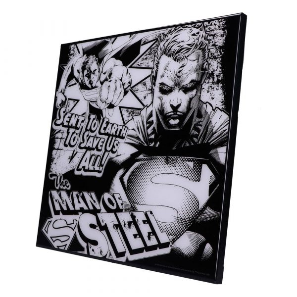 DC COMICS - Décoration murale Crystal Clear Superman "The Man of Steel" (32 x 32) – Image 2