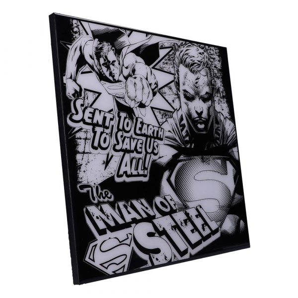 DC COMICS - Décoration murale Crystal Clear Superman "The Man of Steel" (32 x 32) – Image 3