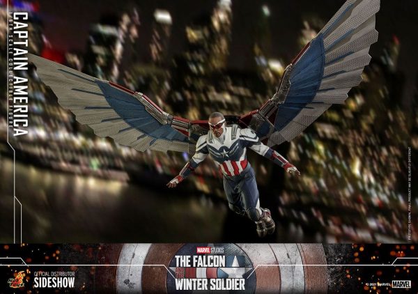 MARVEL - Figurine 1/6 Captain America (Sam Wilson) "Falcon and the Winter Soldier" 30 cm – Image 4