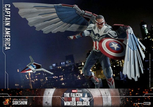 MARVEL - Figurine 1/6 Captain America (Sam Wilson) "Falcon and the Winter Soldier" 30 cm – Image 7