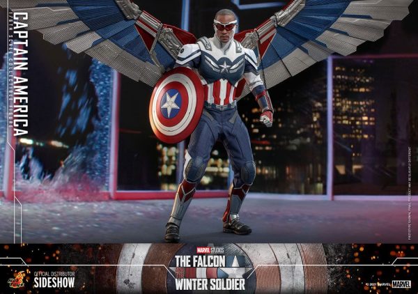 MARVEL - Figurine 1/6 Captain America (Sam Wilson) "Falcon and the Winter Soldier" 30 cm – Image 9