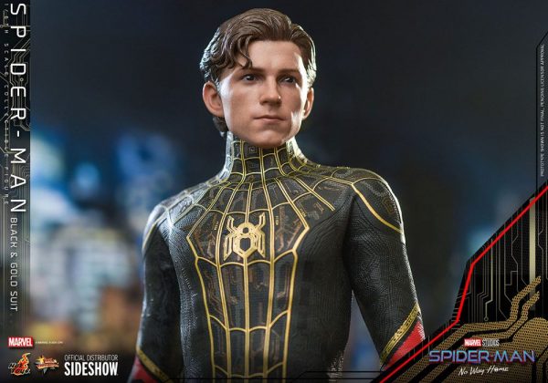 MARVEL - Figurine Spider-Man : No Way Home 1/6 Movie Masterpiece (Black and Gold Suit) 30 cm – Image 8