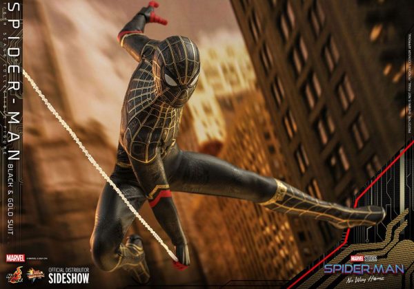 MARVEL - Figurine Spider-Man : No Way Home 1/6 Movie Masterpiece (Black and Gold Suit) 30 cm – Image 10