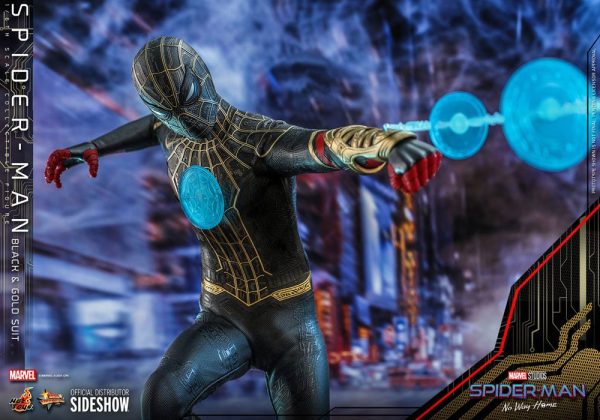 MARVEL - Figurine Spider-Man : No Way Home 1/6 Movie Masterpiece (Black and Gold Suit) 30 cm – Image 16