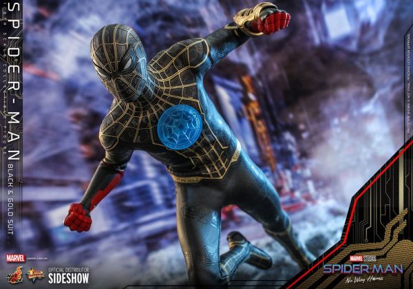 MARVEL - Figurine Spider-Man : No Way Home 1/6 Movie Masterpiece (Black and Gold Suit) 30 cm – Image 17