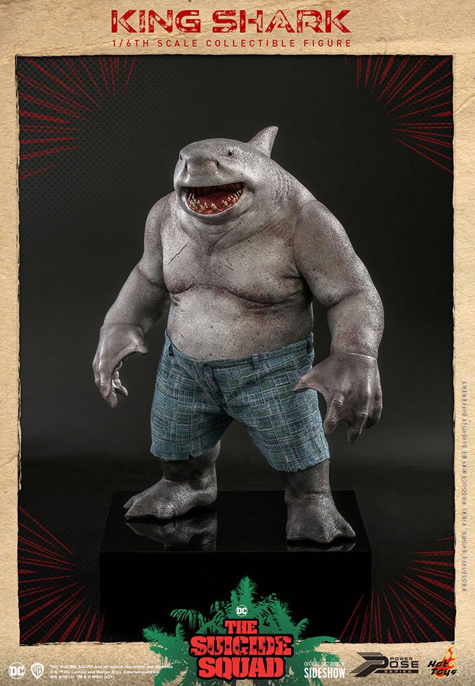 DC COMICS - The Suicide Squad Figurine 1/6 Movie Masterpiece King Shark 35 cm