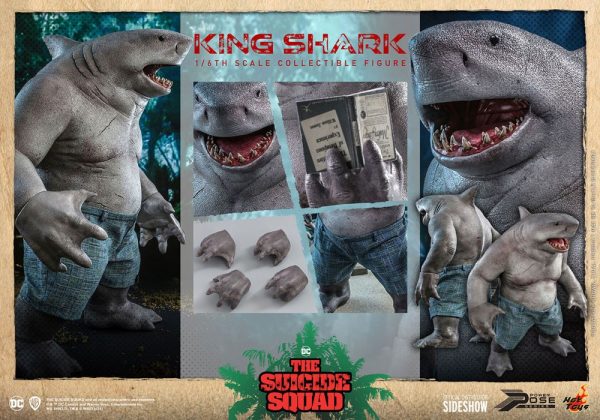 DC COMICS - The Suicide Squad Figurine 1/6 Movie Masterpiece King Shark 35 cm – Image 14
