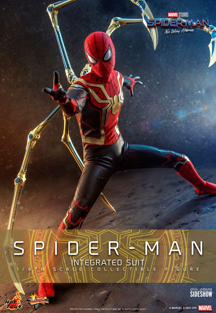 MARVEL - Figurine 1/6 Movie Masterpiece Spider-Man : No Way Home (Integrated Suit) 29 cm