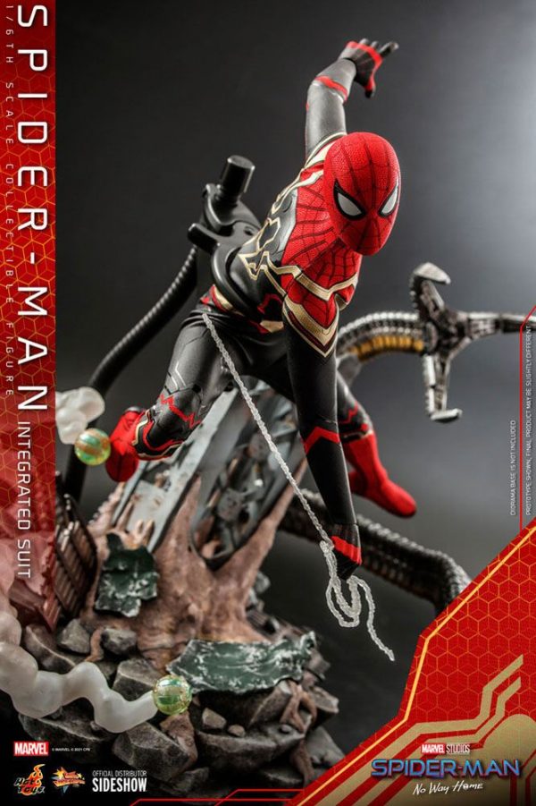 MARVEL - Figurine 1/6 Movie Masterpiece Spider-Man : No Way Home (Integrated Suit) 29 cm – Image 6