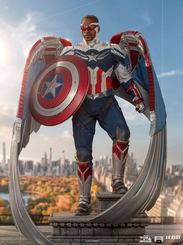 MARVEL - Statuette 1/4 Captain America (Sam Wilson) Legacy Replica – Image 23