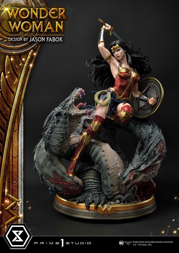 DC COMICS - Statuette 1/3 Wonder Woman vs Hydra 81 cm