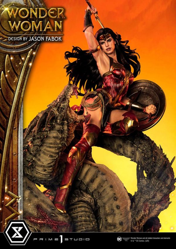 DC COMICS - Statuette 1/3 Wonder Woman vs Hydra 81 cm – Image 2