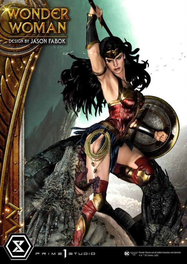 DC COMICS - Statuette 1/3 Wonder Woman vs Hydra 81 cm – Image 3