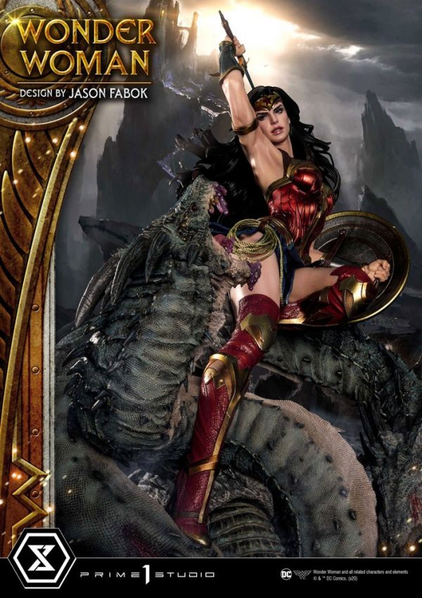 DC COMICS - Statuette 1/3 Wonder Woman vs Hydra 81 cm – Image 4