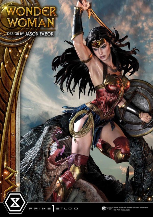 DC COMICS - Statuette 1/3 Wonder Woman vs Hydra 81 cm – Image 5