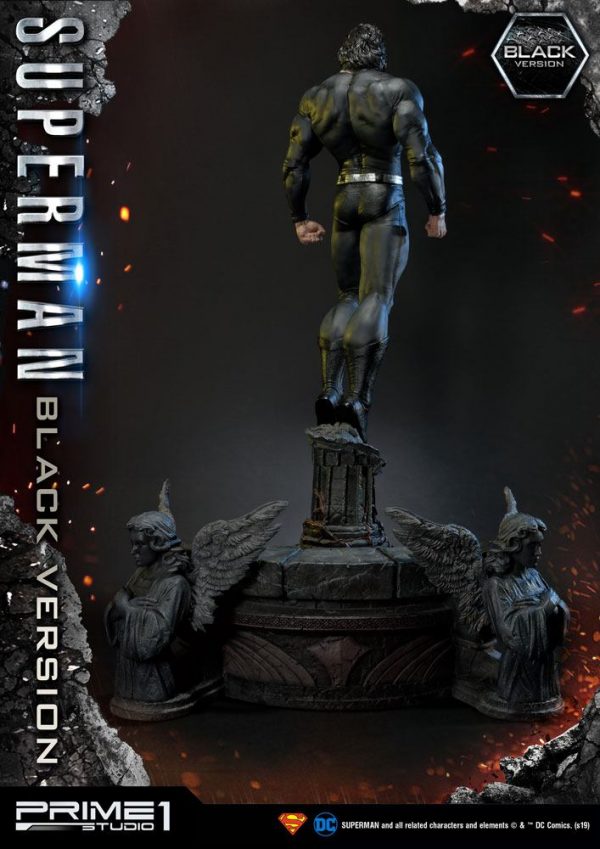 DC COMICS - Statuette Superman 1/3 Black Suit Version 106 cm – Image 6