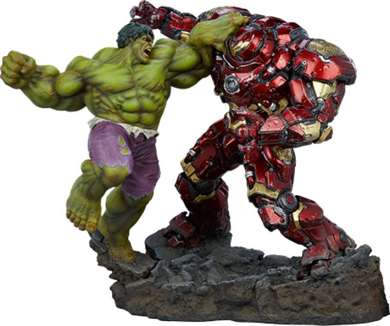 MARVEL - Statuette Hulk vs Hulkbuster 50 cm