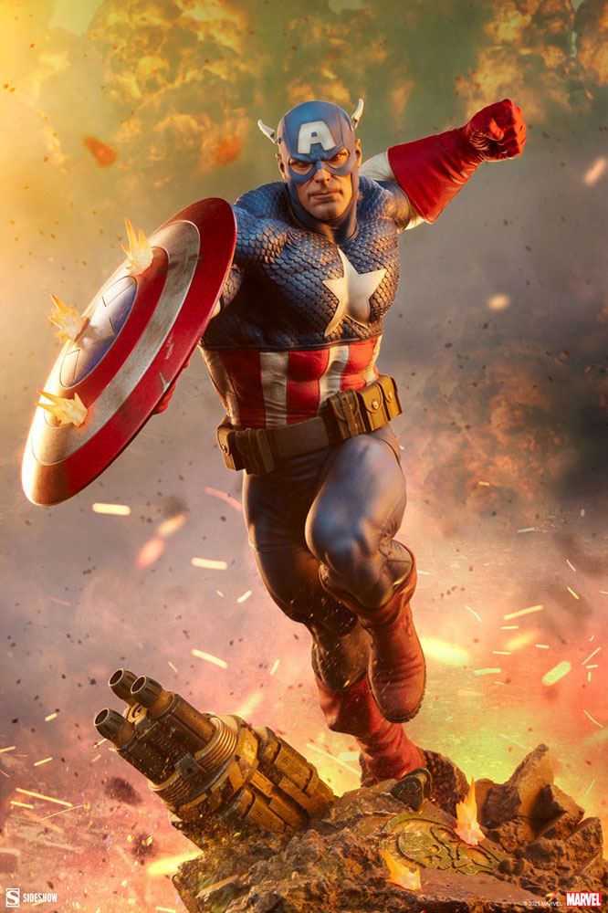 MARVEL - Statuette Premium Format Captain America 53 cm