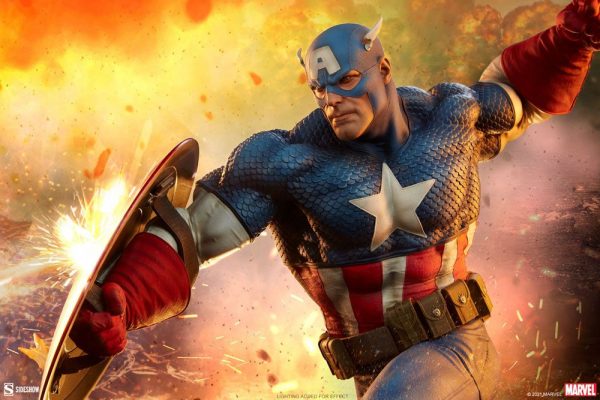 MARVEL - Statuette Premium Format Captain America 53 cm – Image 2