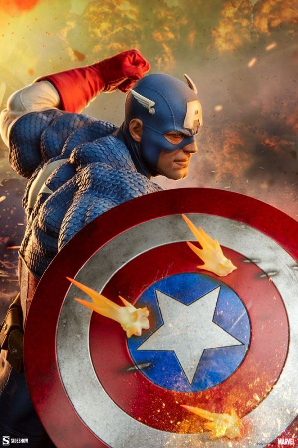 MARVEL - Statuette Premium Format Captain America 53 cm – Image 3