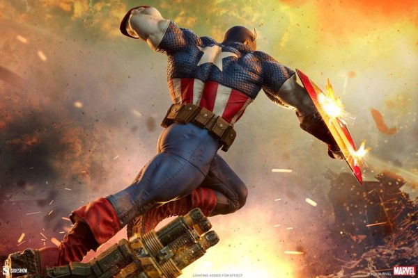 MARVEL - Statuette Premium Format Captain America 53 cm – Image 4