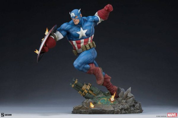 MARVEL - Statuette Premium Format Captain America 53 cm – Image 5