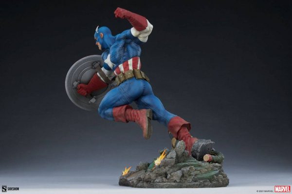 MARVEL - Statuette Premium Format Captain America 53 cm – Image 7
