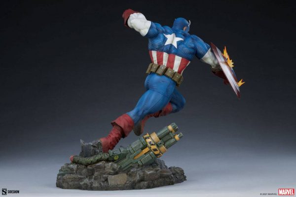 MARVEL - Statuette Premium Format Captain America 53 cm – Image 8