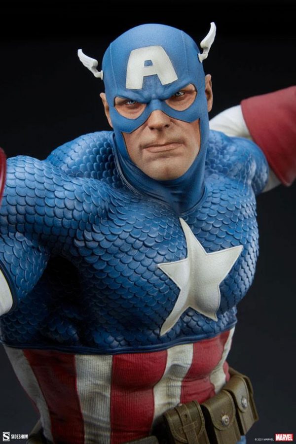 MARVEL - Statuette Premium Format Captain America 53 cm – Image 9