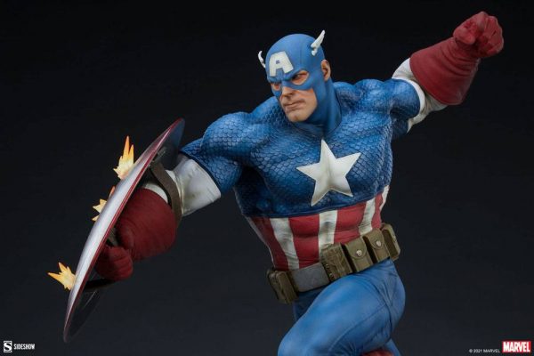 MARVEL - Statuette Premium Format Captain America 53 cm – Image 10