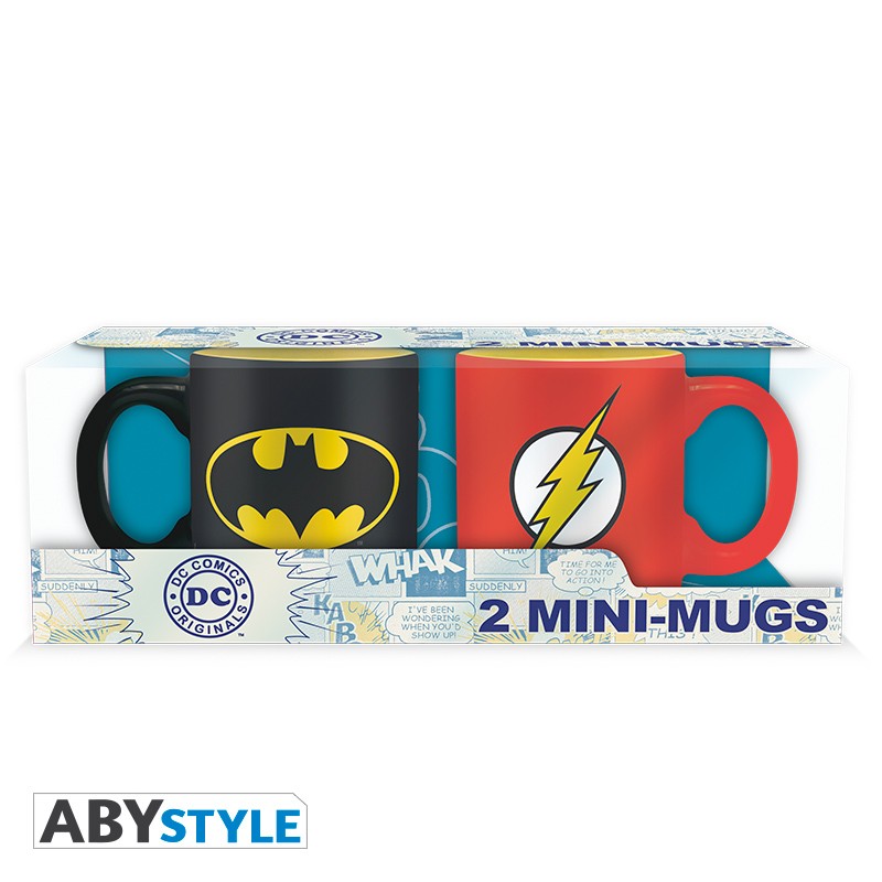 DC COMICS - Set 2 Mugs à espresso Batman & The Flash