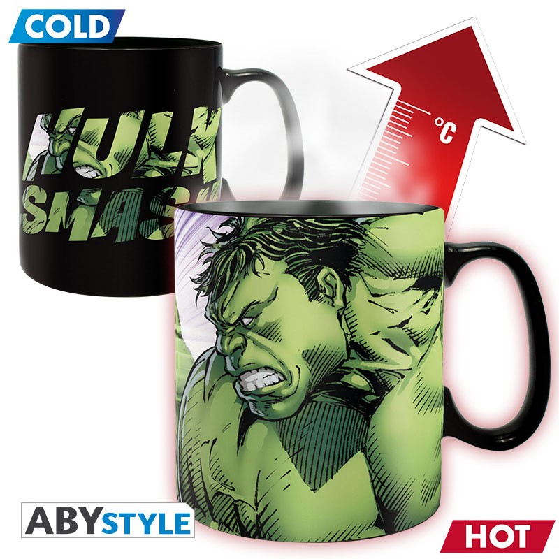 MARVEL - Mug Thermo-réactif 460 ml Hulk Smash