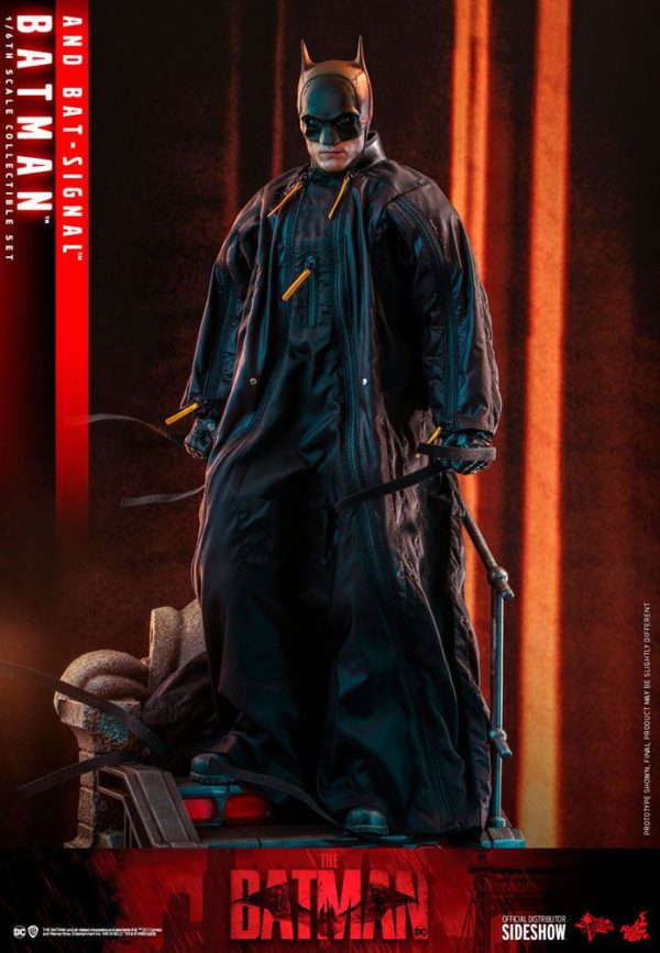 DC COMICS - Figurine Movie Masterpiece 1/6 The Batman avec Bat-Signal 31 cm – Image 5