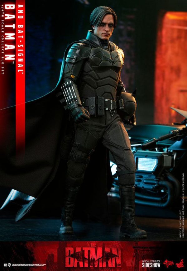 DC COMICS - Figurine Movie Masterpiece 1/6 The Batman avec Bat-Signal 31 cm – Image 7