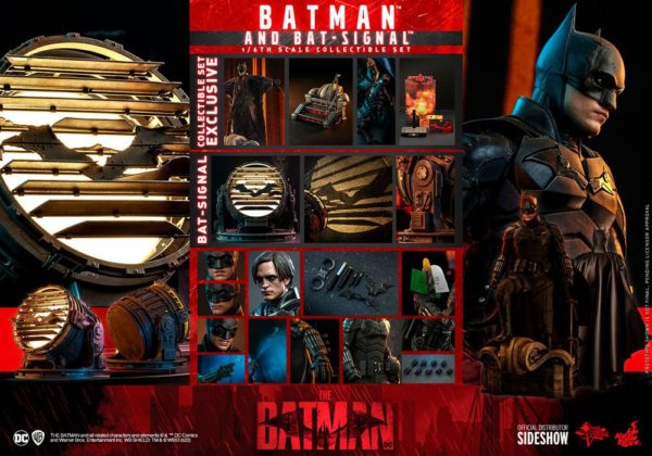 DC COMICS - Figurine Movie Masterpiece 1/6 The Batman avec Bat-Signal 31 cm – Image 21