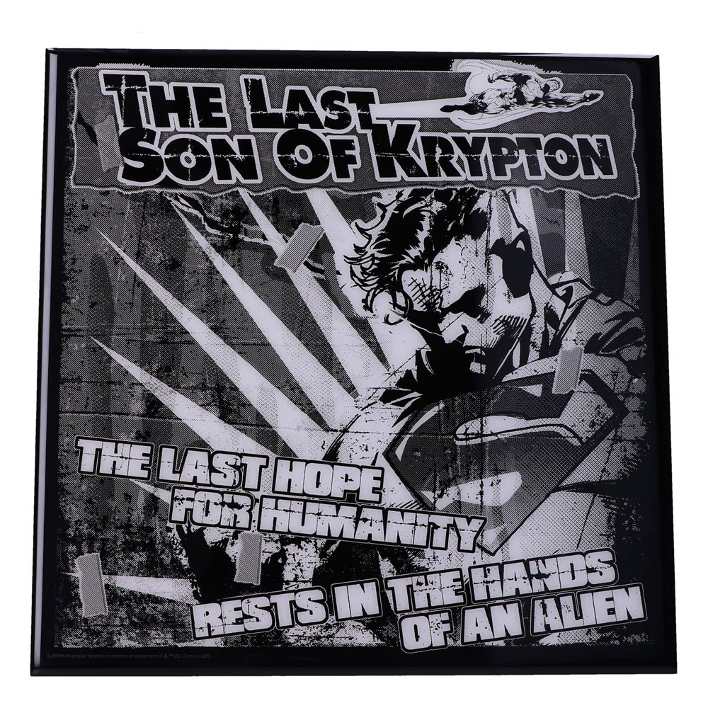 DC COMICS - Décoration Murale Crystal Clear Superman "The Last Son of Krypton" (32 x 32)