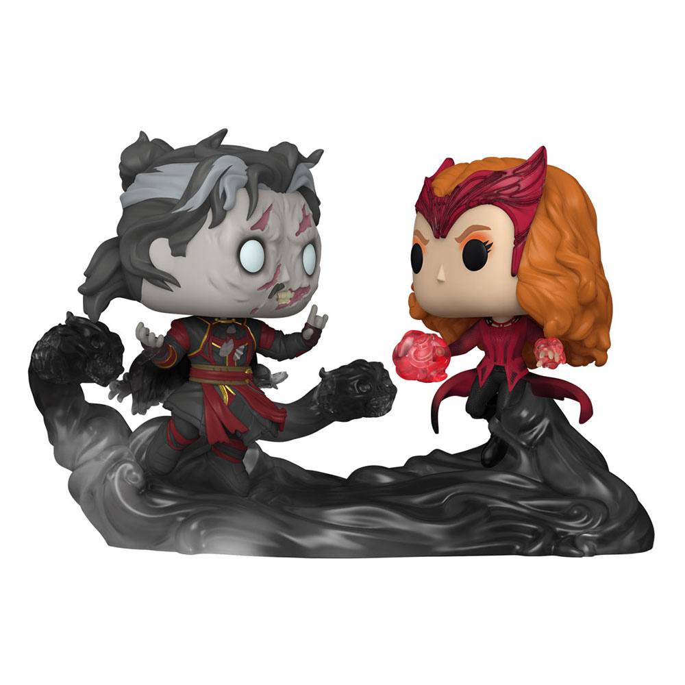 Pack Zombie Strange vs The Scarlet Witch (Doctor Strange in the Multiverse of Madness) - Figurine Marvel Funko POP Moment! n°1027