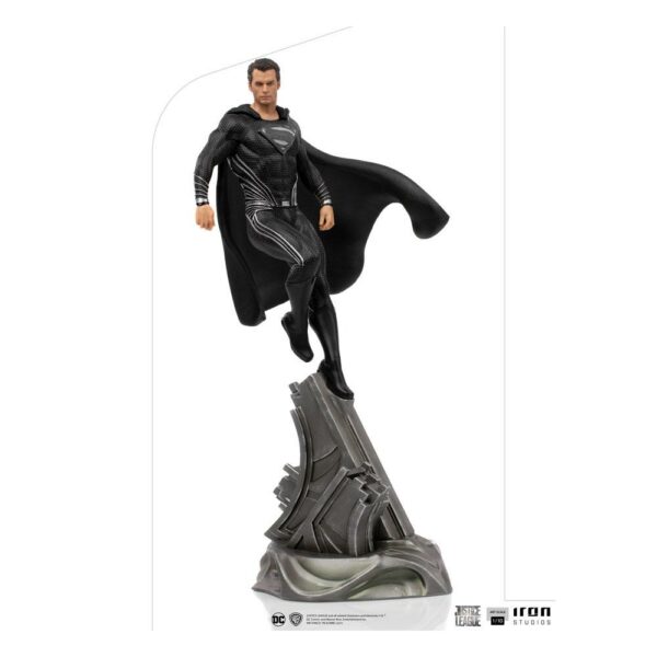 DC COMICS - Statuette Art Scale 1/10 Superman Black Suit Zack Snyder's Justice League 30 cm – Image 13