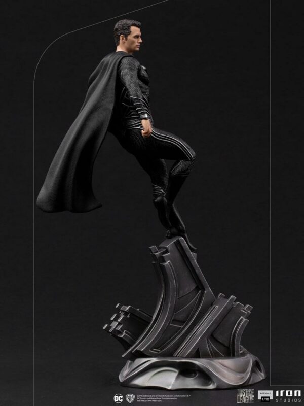 DC COMICS - Statuette Art Scale 1/10 Superman Black Suit Zack Snyder's Justice League 30 cm – Image 3