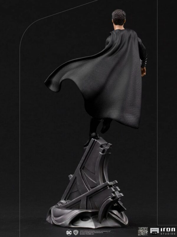DC COMICS - Statuette Art Scale 1/10 Superman Black Suit Zack Snyder's Justice League 30 cm – Image 4