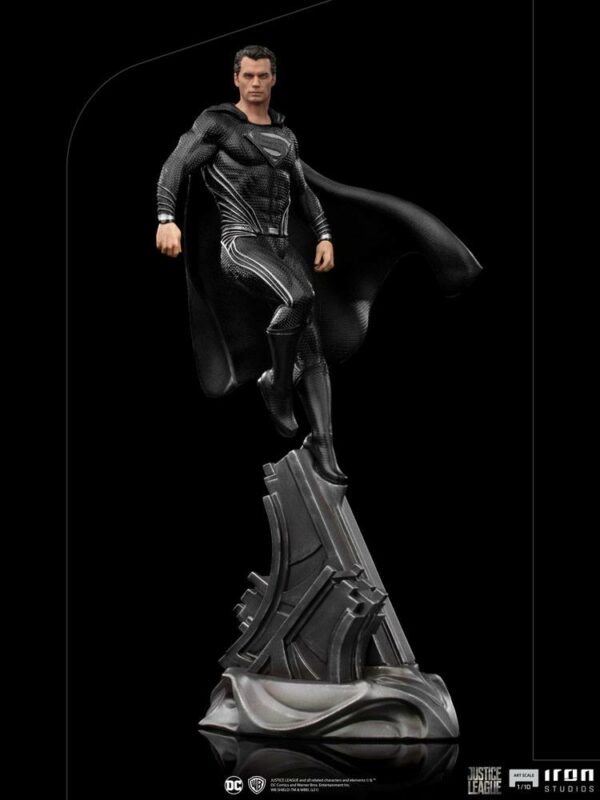 DC COMICS - Statuette Art Scale 1/10 Superman Black Suit Zack Snyder's Justice League 30 cm – Image 11