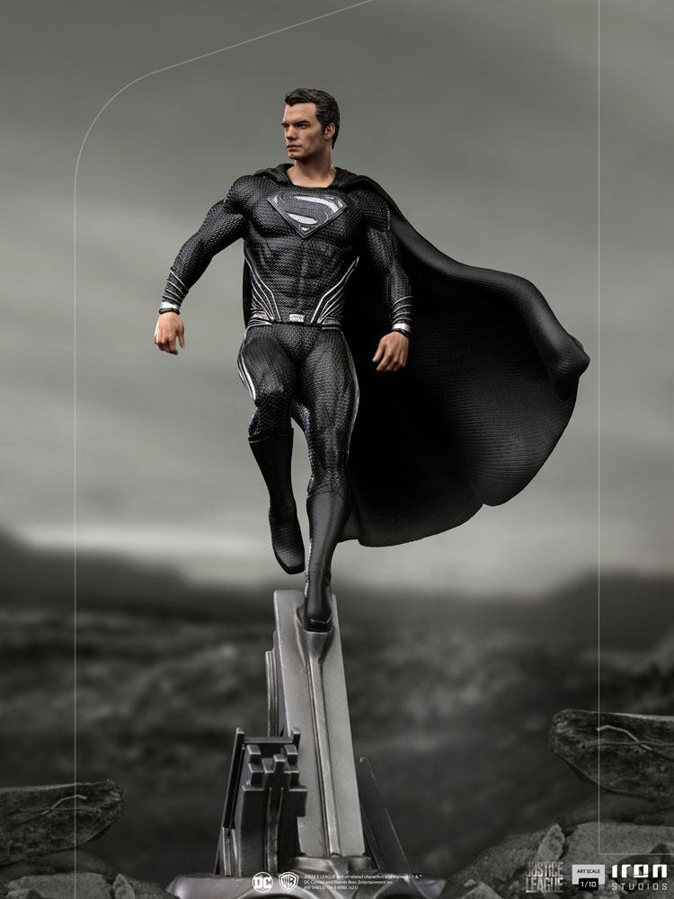 DC COMICS - Statuette Art Scale 1/10 Superman Black Suit Zack Snyder's Justice League 30 cm