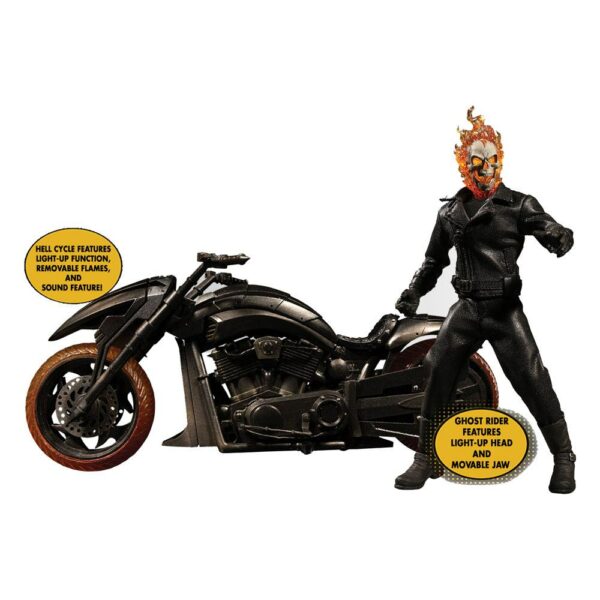 MARVEL - Figurine 1/12 Ghost Rider & Hell Cycle 23 cm – Image 15