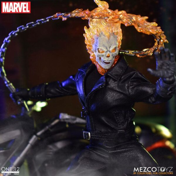 MARVEL - Figurine 1/12 Ghost Rider & Hell Cycle 23 cm – Image 9