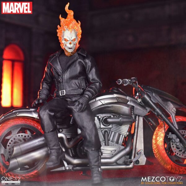 MARVEL - Figurine 1/12 Ghost Rider & Hell Cycle 23 cm – Image 12