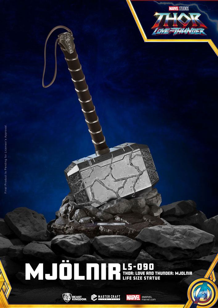 MARVEL - Thor Love and Thunder : Réplique Mjölnir Mighty Thor 53 cm