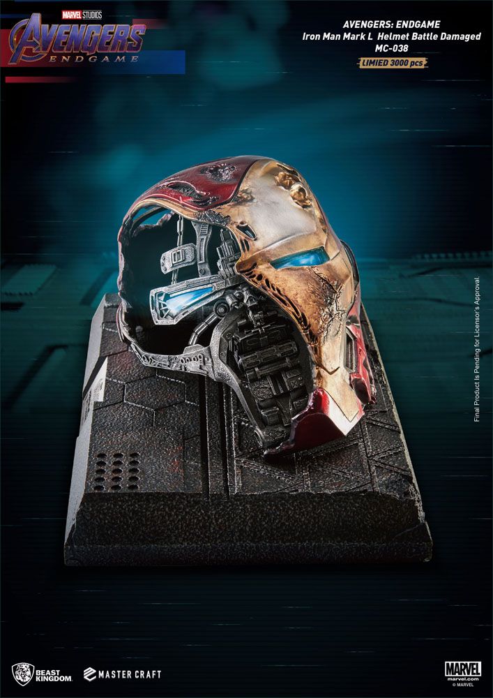 Casque Iron Man Mark 50 Battle Damaged Avengers Endgame